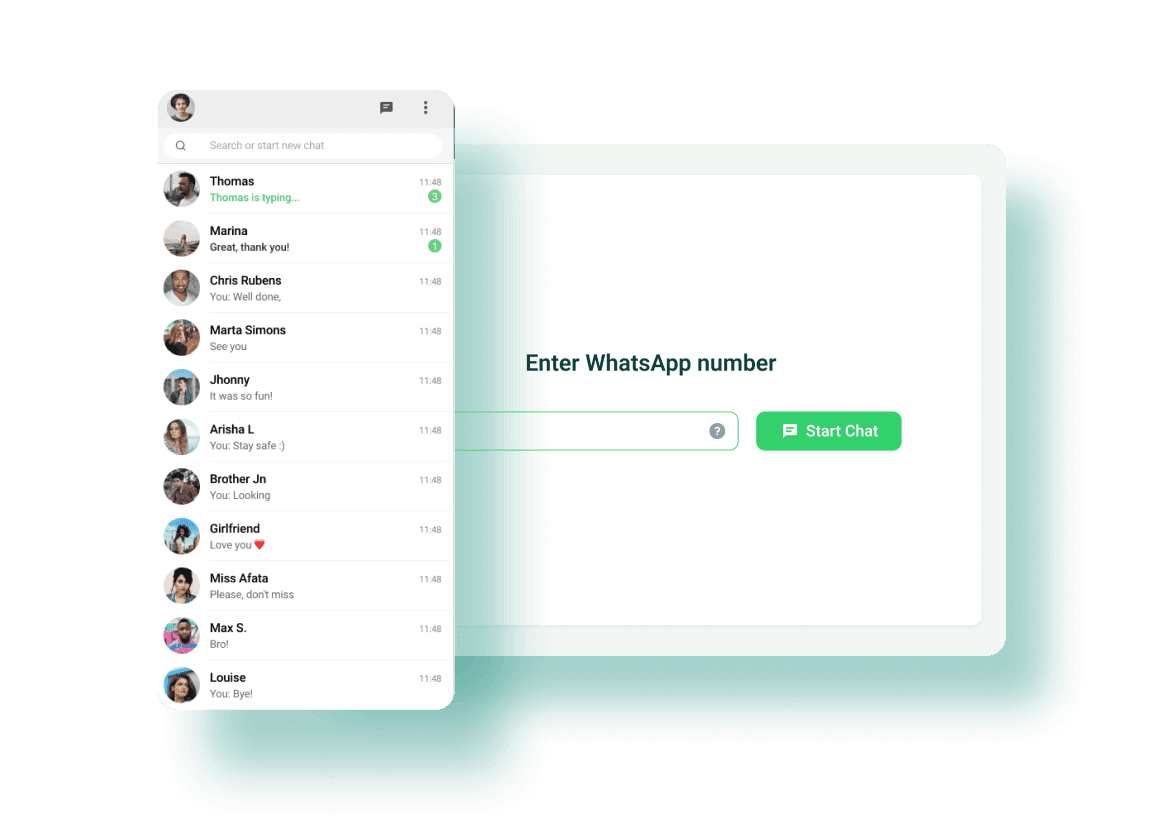 Statfluence - WhatsApp Chrome Extension - Chat with new number